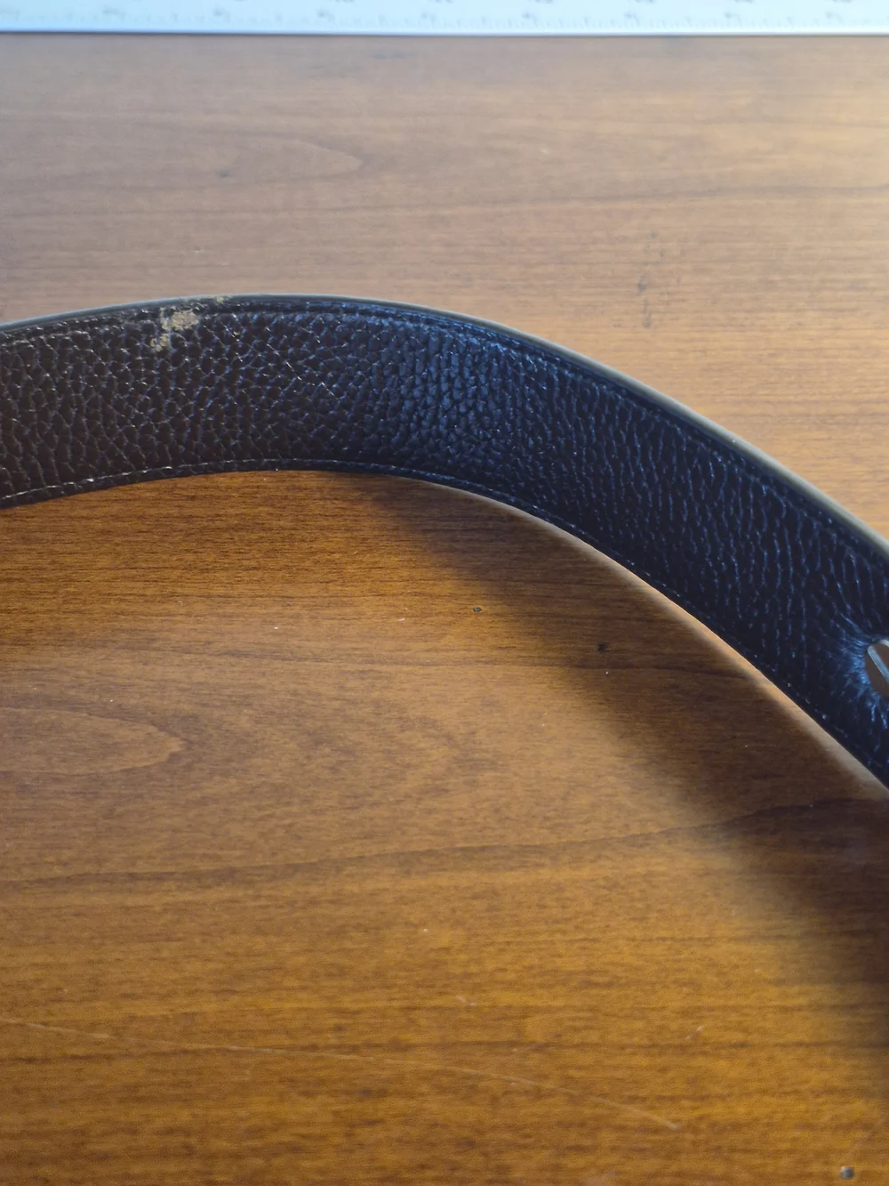 Men's Dark Brown Leather Belt with Silver Western Buckle Size 46